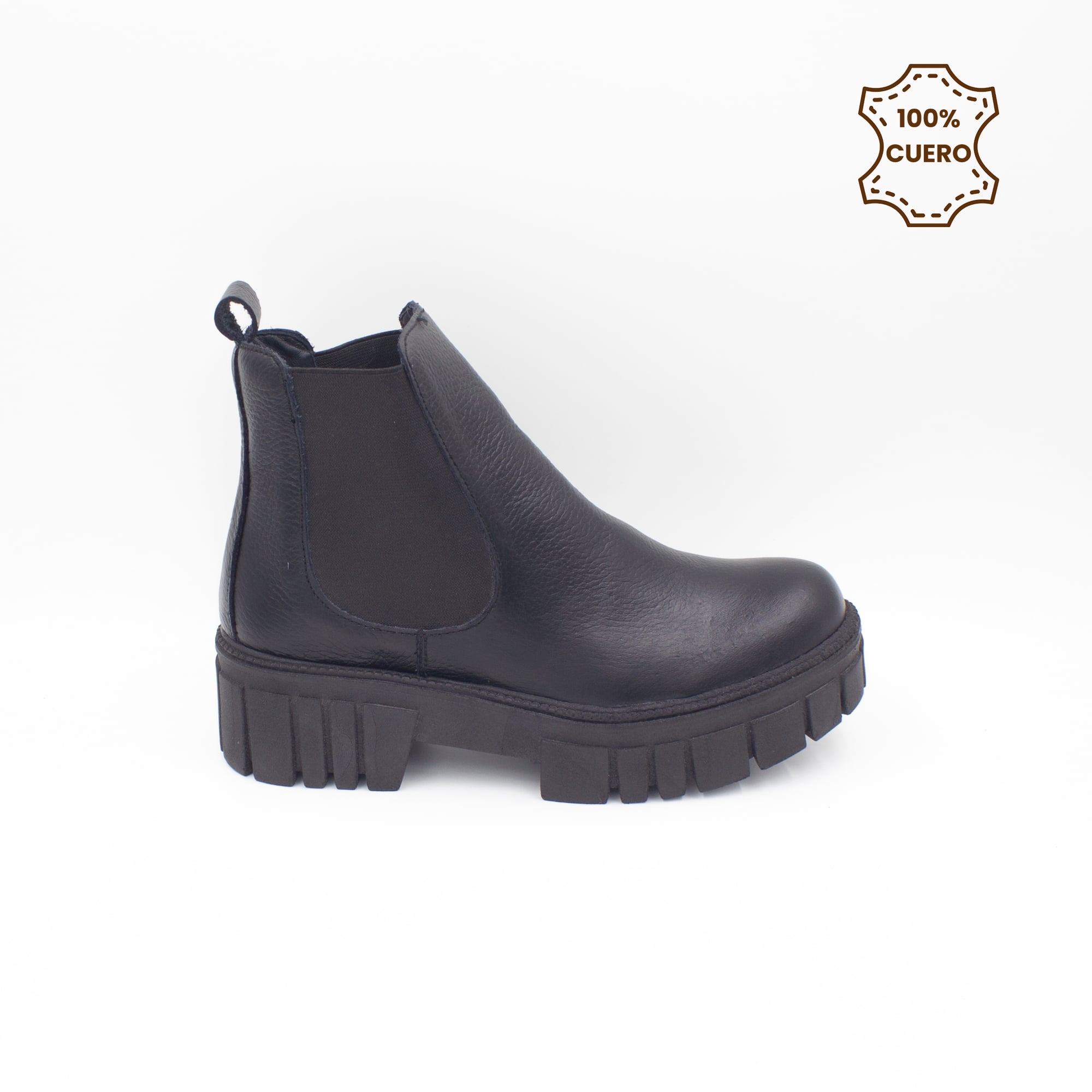 BOTINES MUJER SOFIA CUERO NEGRO-38