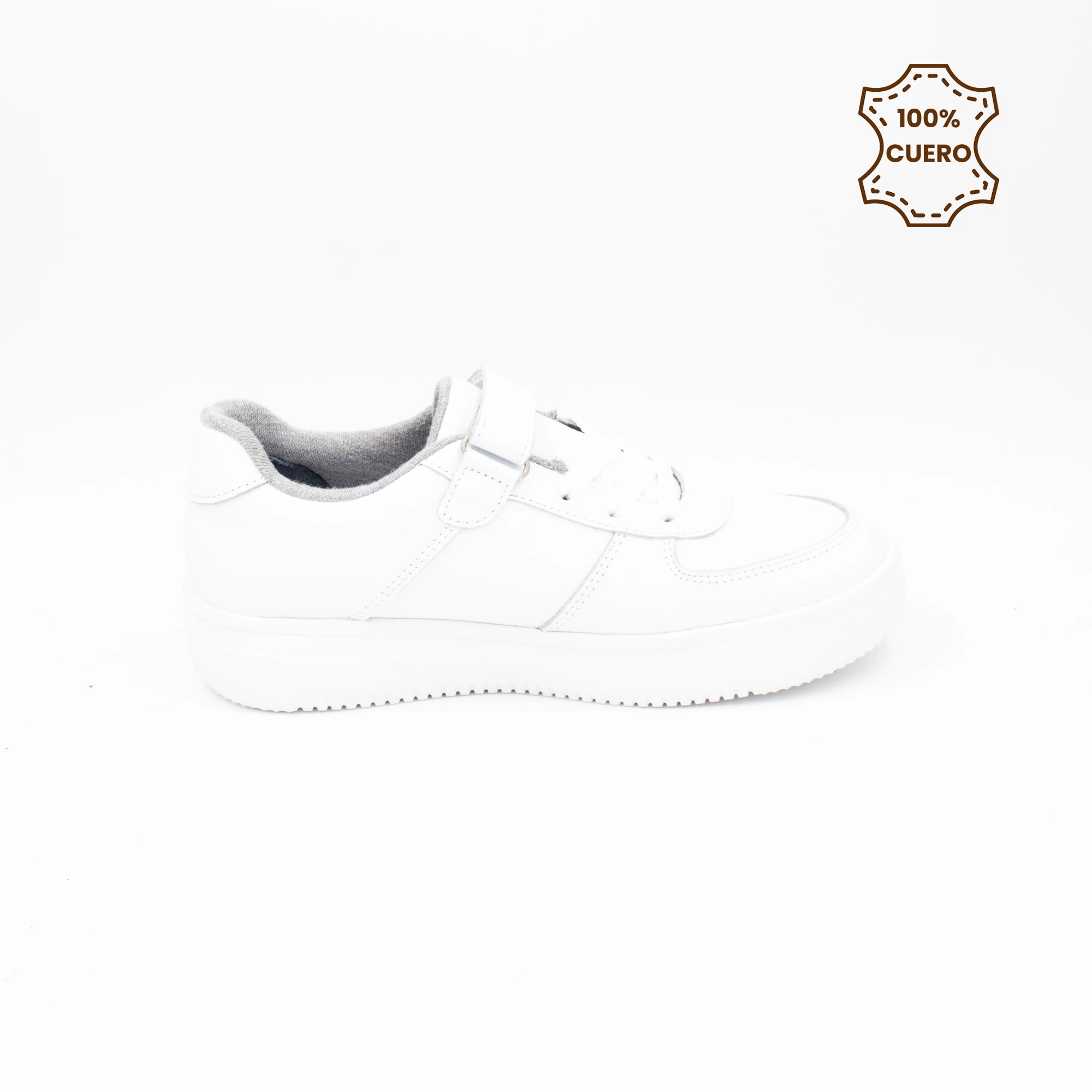 ZAPATILLAS MUJER ZARA CUERO BLANCO-38