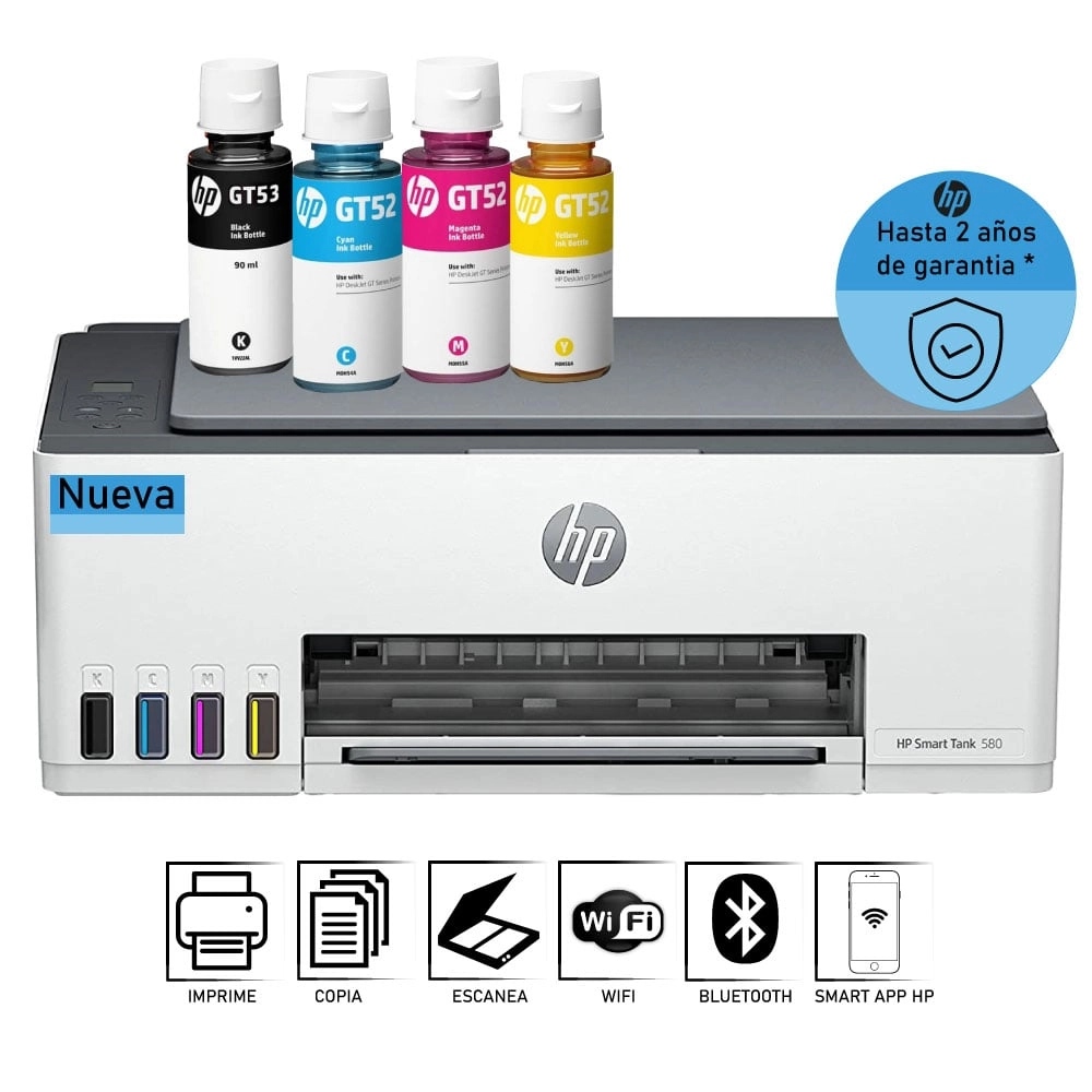 IMPRESORA MULTIFUNCIONAL HP SMART 580 INALAMBRICO