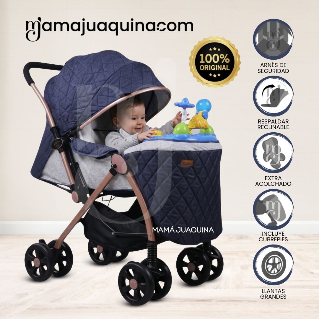 COCHE CUNA CONFORT KIDS SUMMER DREAM MUSICAL LUJO EDICIÓN LIMITADA AZUL