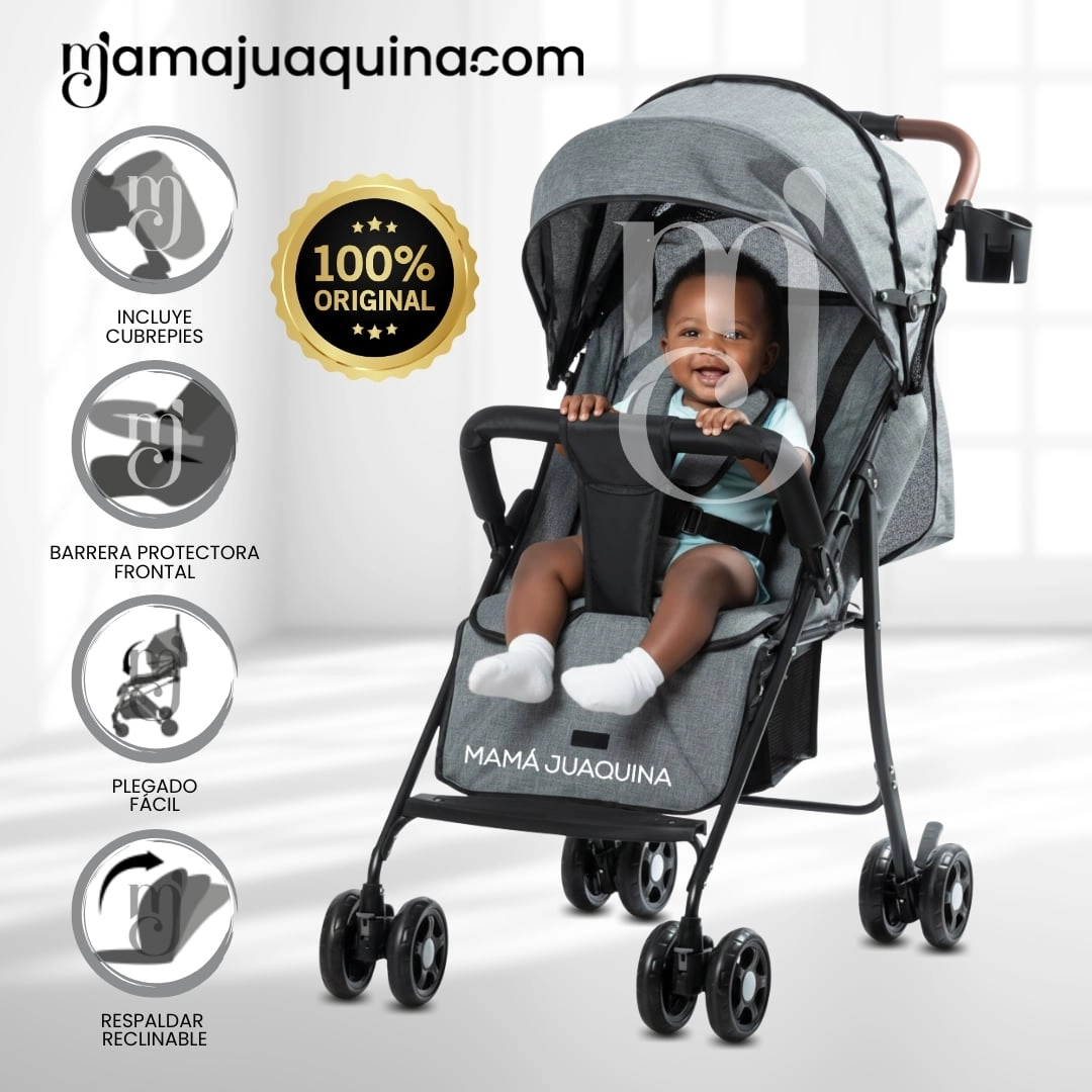COCHE CUNA DE LUJO «MADDOX» EDICICÓN LIMITADA GRIS