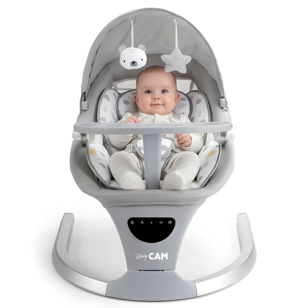 SILLA MECEDORA DIDACTICA «STAR II» CON BLUETOOTH GRIS