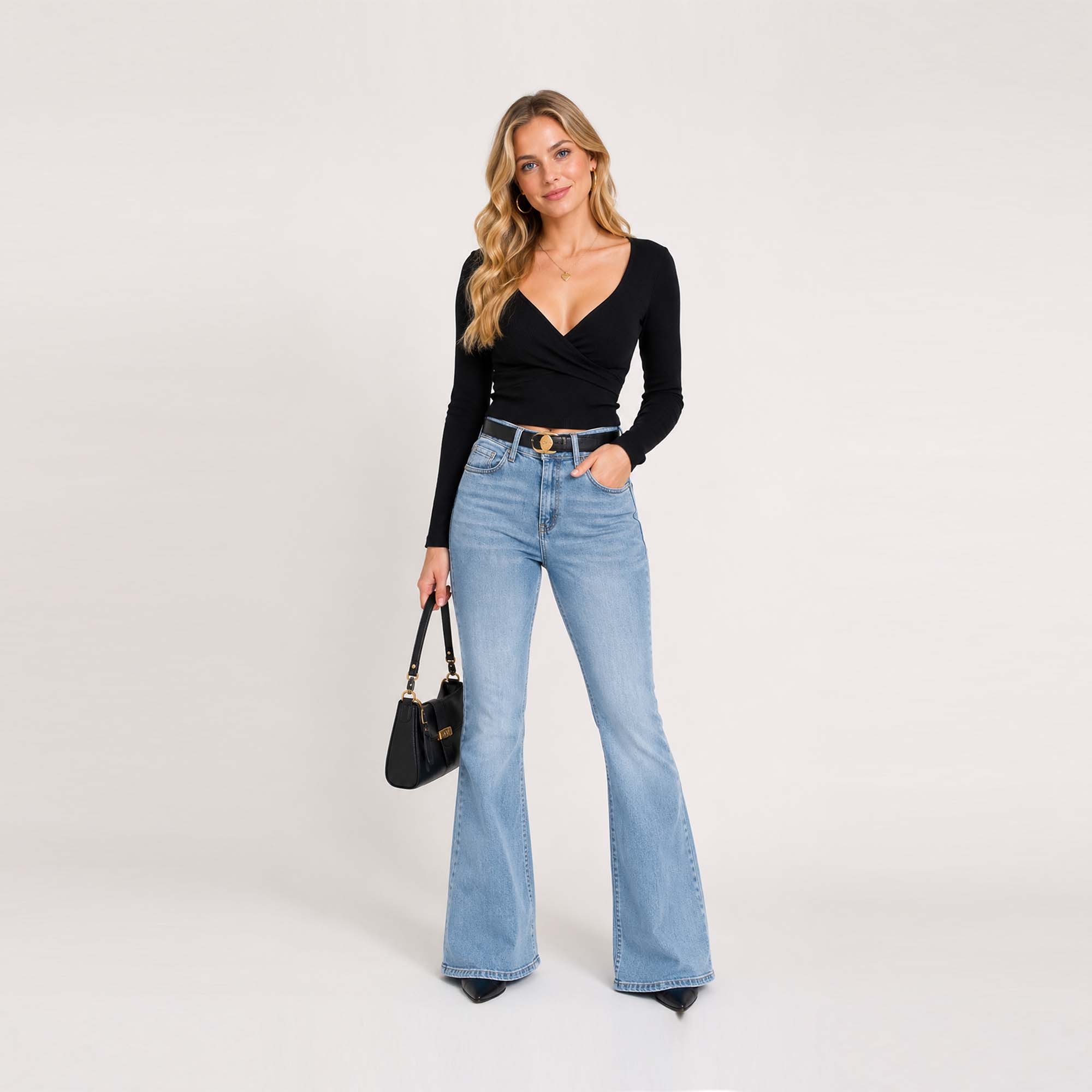 JEAN FLARE PARA MUJER COTTONS JEANS SUSY REGULAR