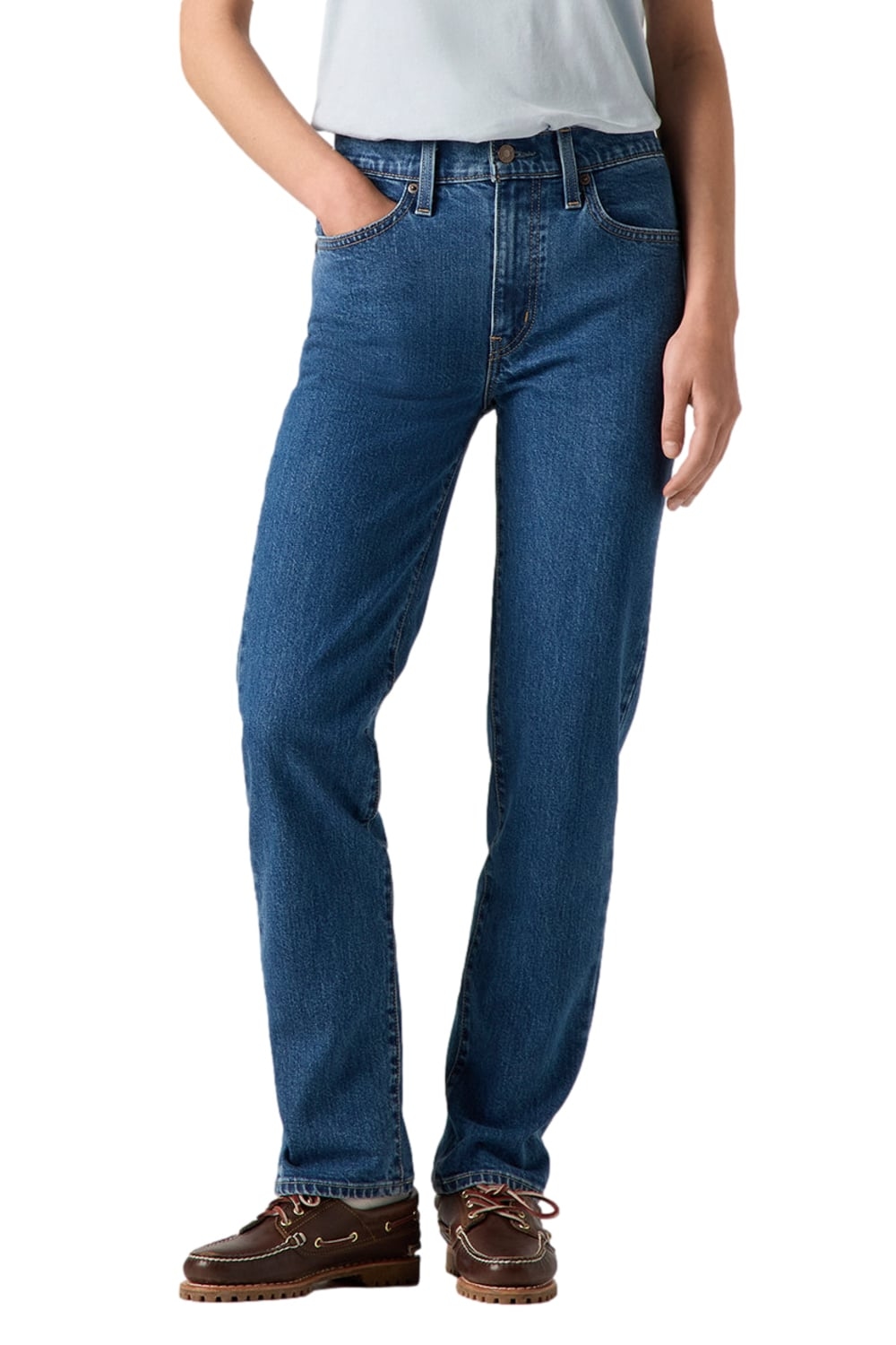 JEANS MUJER 724 HIGH RISE STRAIGHT CELESTE LEVIS 18883-0387