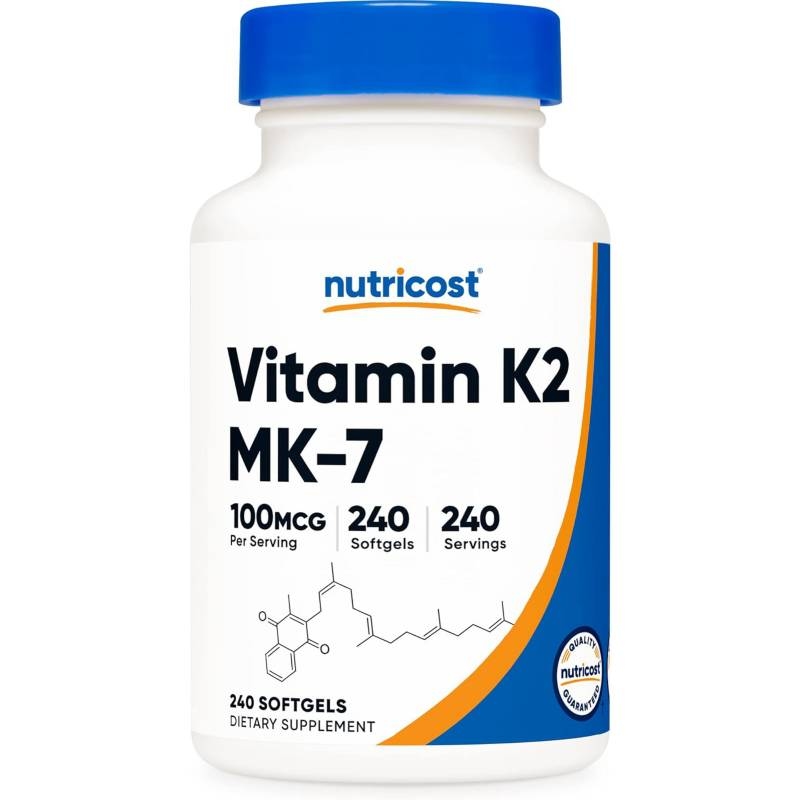 SUPLEMENTOS NUTRICOST K2 MK7 100MCG 240 SOFTGELS