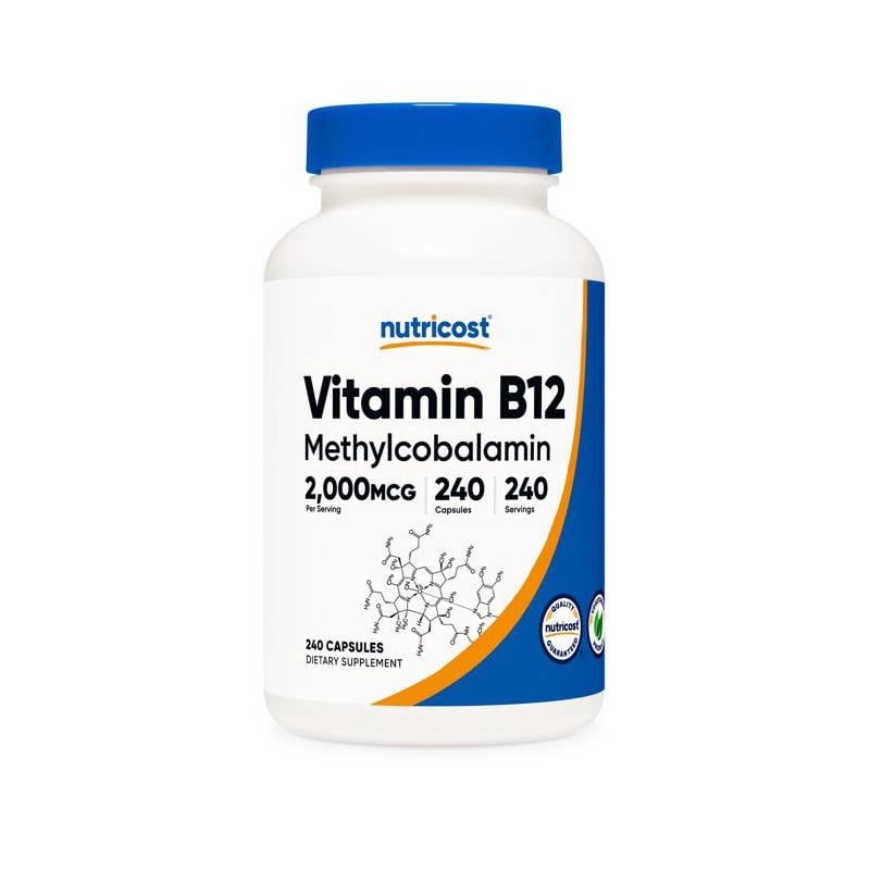 VITAMINA NUTRICOST B12 2000 CIANOCOBALAMINA MCG IMPORTADA CAPSULAS