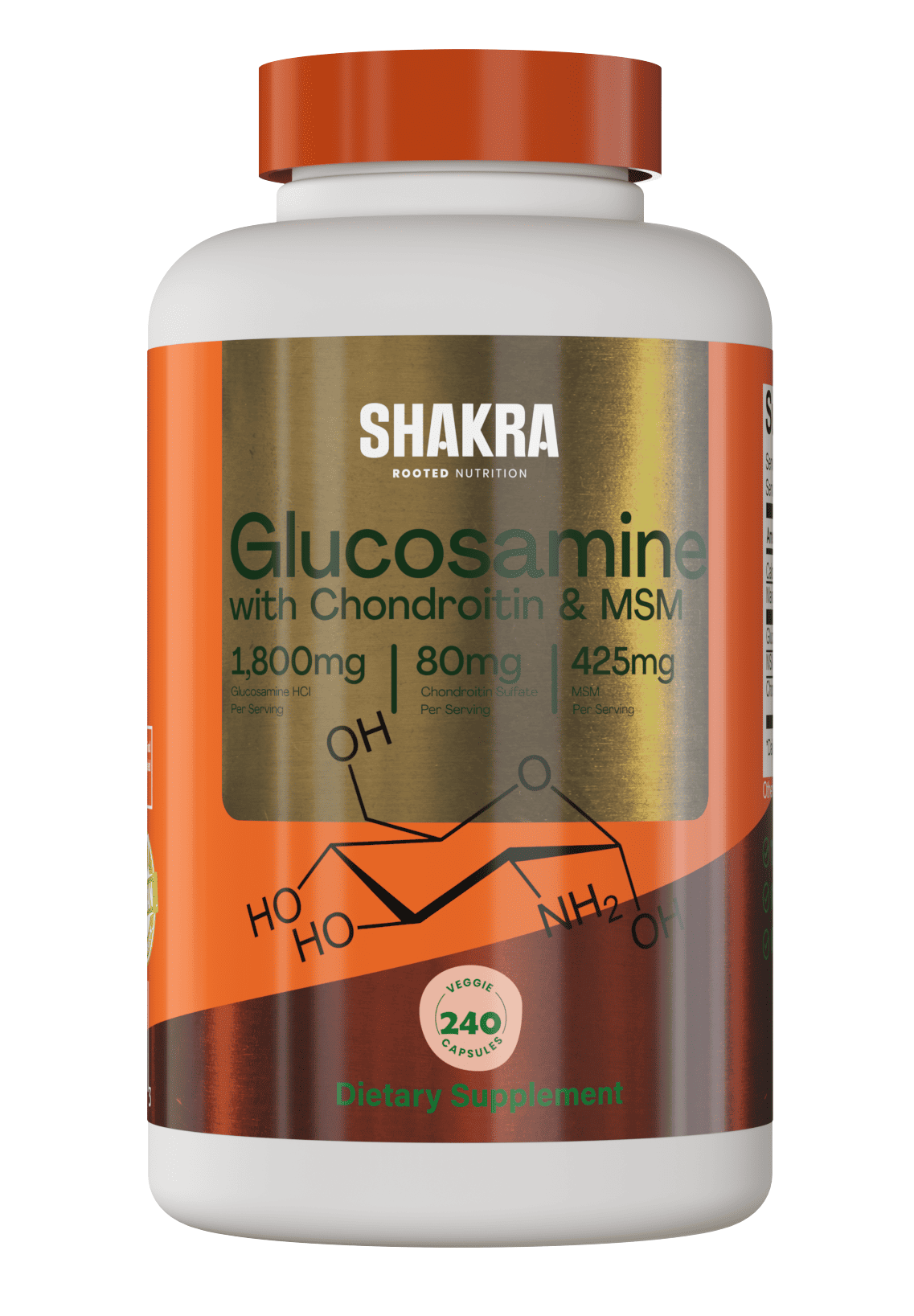 SHAKRA GLUCOSAMINA CHONDROITIN MSM 240 CAPSULAS