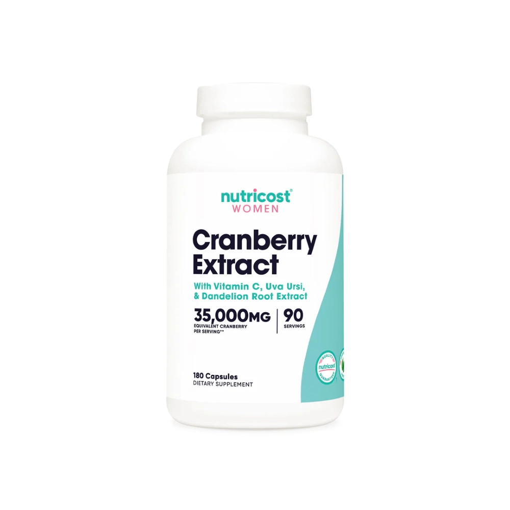 NUTRICOST CRANBERRY CON VITAMINA C UVA URSI 180 CAPSULAS