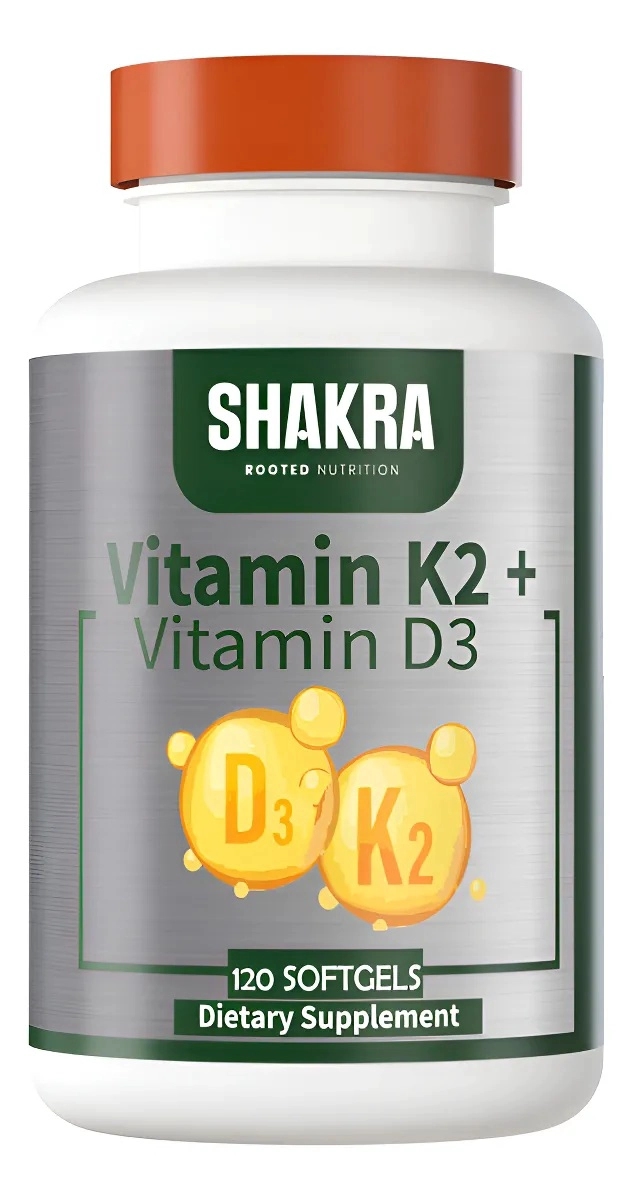 SHAKRA VITAMINA K2 D3 K2D3 120 CAPSULAS GEL NATURAL
