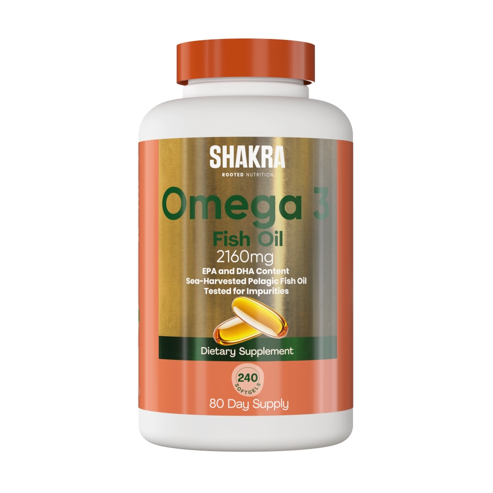 SHAKRA FISH OIL OMEGA 3 2160MG 240 CAPSULES