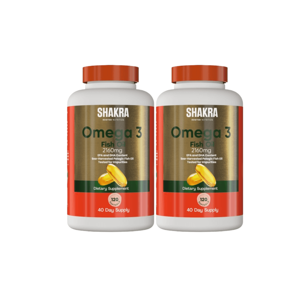PACK X2 SHAKRA FISH OIL ACEITE DE PECADO OMEGA 3 120 CAPSULAS