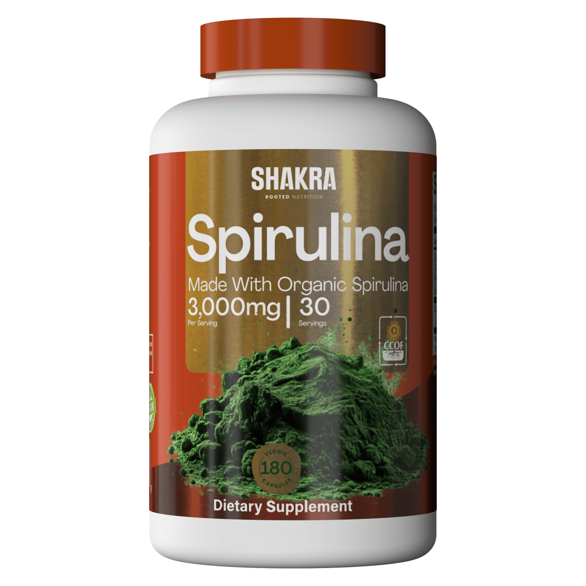 SHAKRA SPIRULINA 180 CAPSULES
