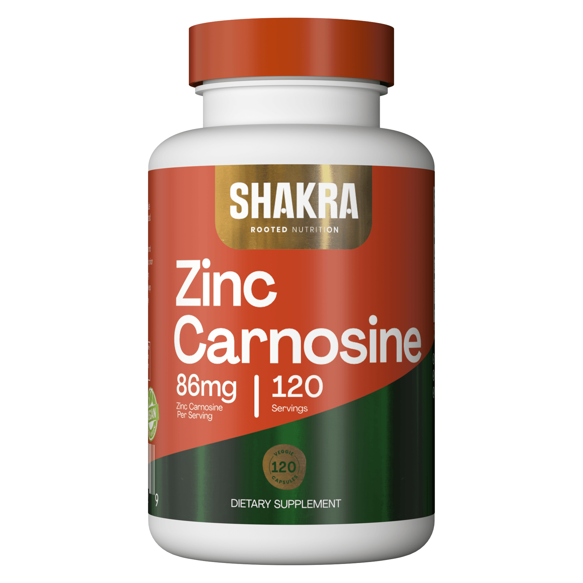 SHAKRA ZINC CARNOSINE 86 MG 120 CAPSULES