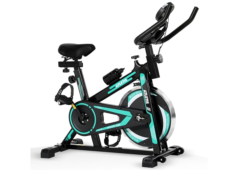 BICICLETA SPINNING ATLETIS 1632650 K300 PRO CON VOLANTE INERCIA 6 KG VERDE