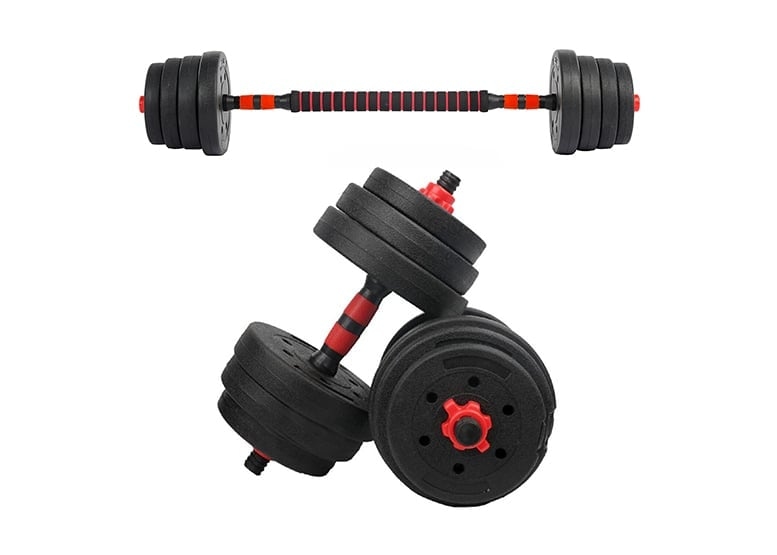 SET MANCUERNAS ATLETIS 1606850 30KG BARRA 2 EN 1