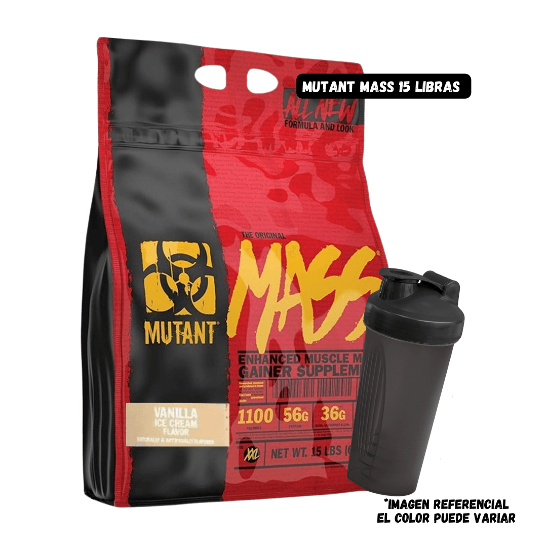 MUTANT MASS 15 LIBRAS VAINILLA + SHAKER