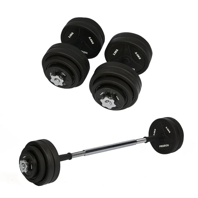 JUEGO DE MANCUERNAS DE CAUCHO AJUSTABLE 20 KG