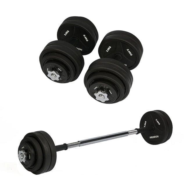 JUEGO DE MANCUERNAS DE CAUCHO AJUSTABLE 30 KG