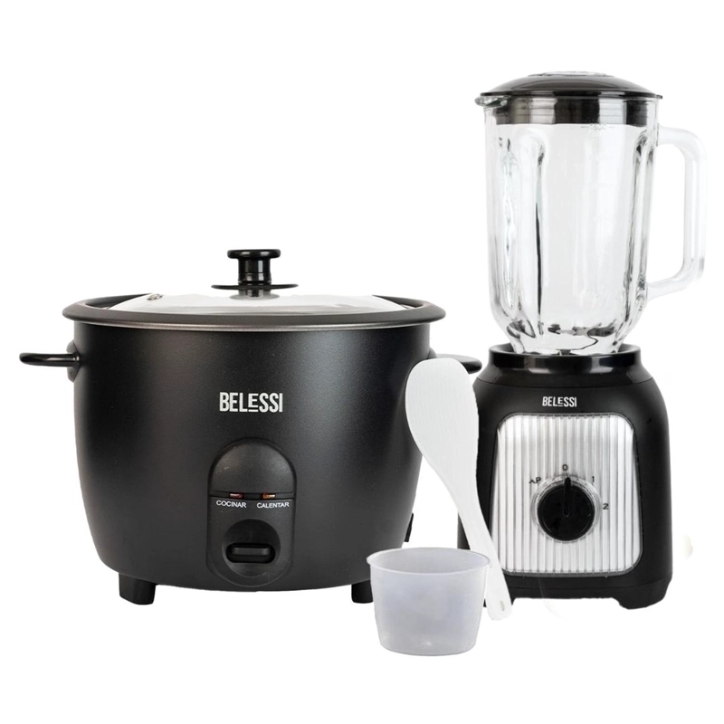 COMBO X2: OLLA ARROCERA + LICUADORA 2 VELOCIDADES 500W