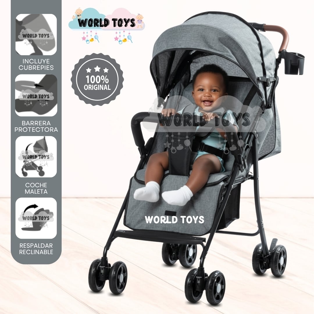 COCHE CUNA DE LUJO «MADDOX» EDICICÓN LIMITADA GRIS