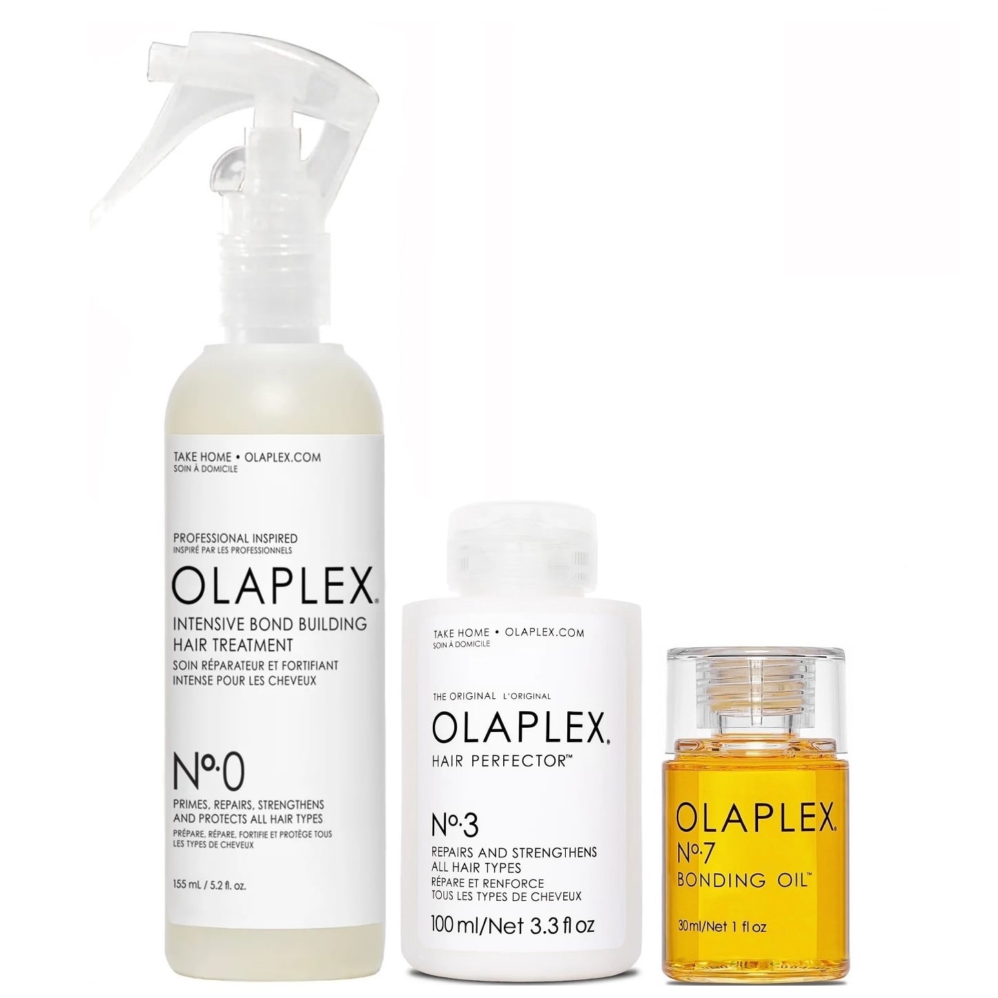 TRATAMIENTO CAPILAR OLAPLEX EMPHASEOLPX012 REPARADOR INTENSIVO N°0 + N°3 + N°7