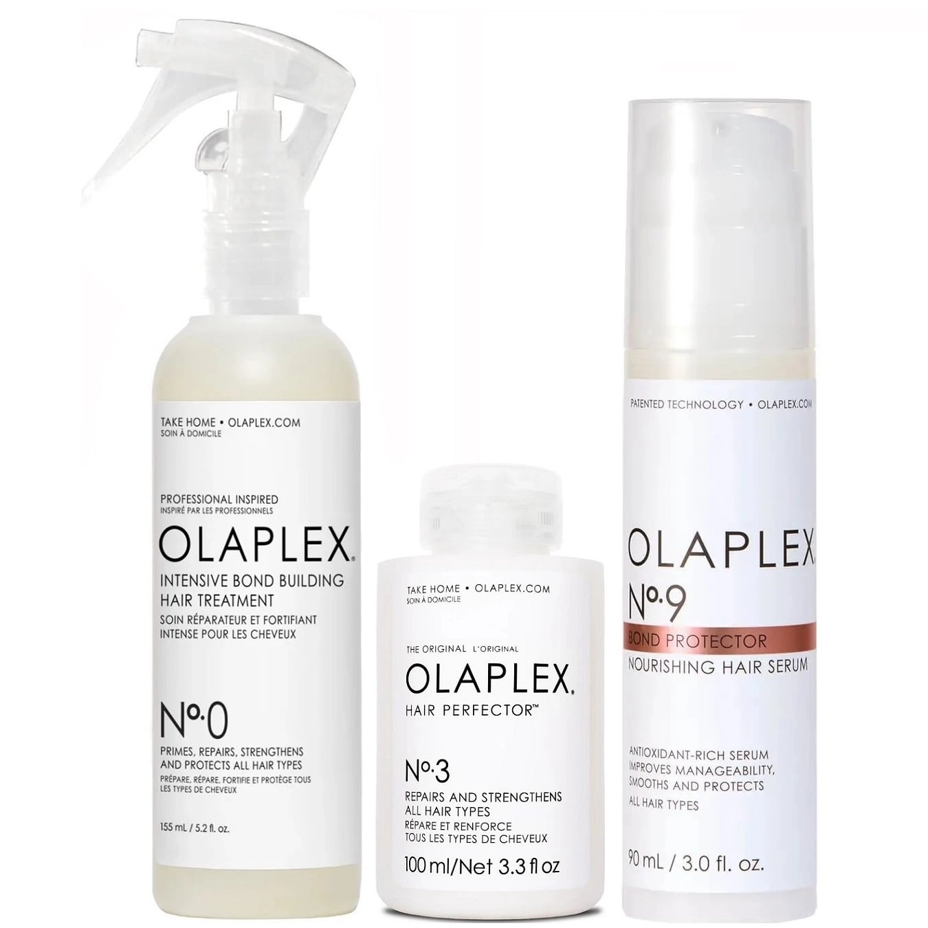TRATAMIENTO CAPILAR OLAPLEX EMPHASEOLPX047 REPARADOR INTENSIVO N°0 + N°3 + N°9