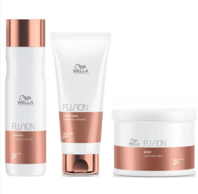 SHAMPOO WELLA PROFESSIONALS EMPHASEWPFS014 REPARADOR + ACONDICIONADOR + MASCARILLA 500ML WELLA FUSION
