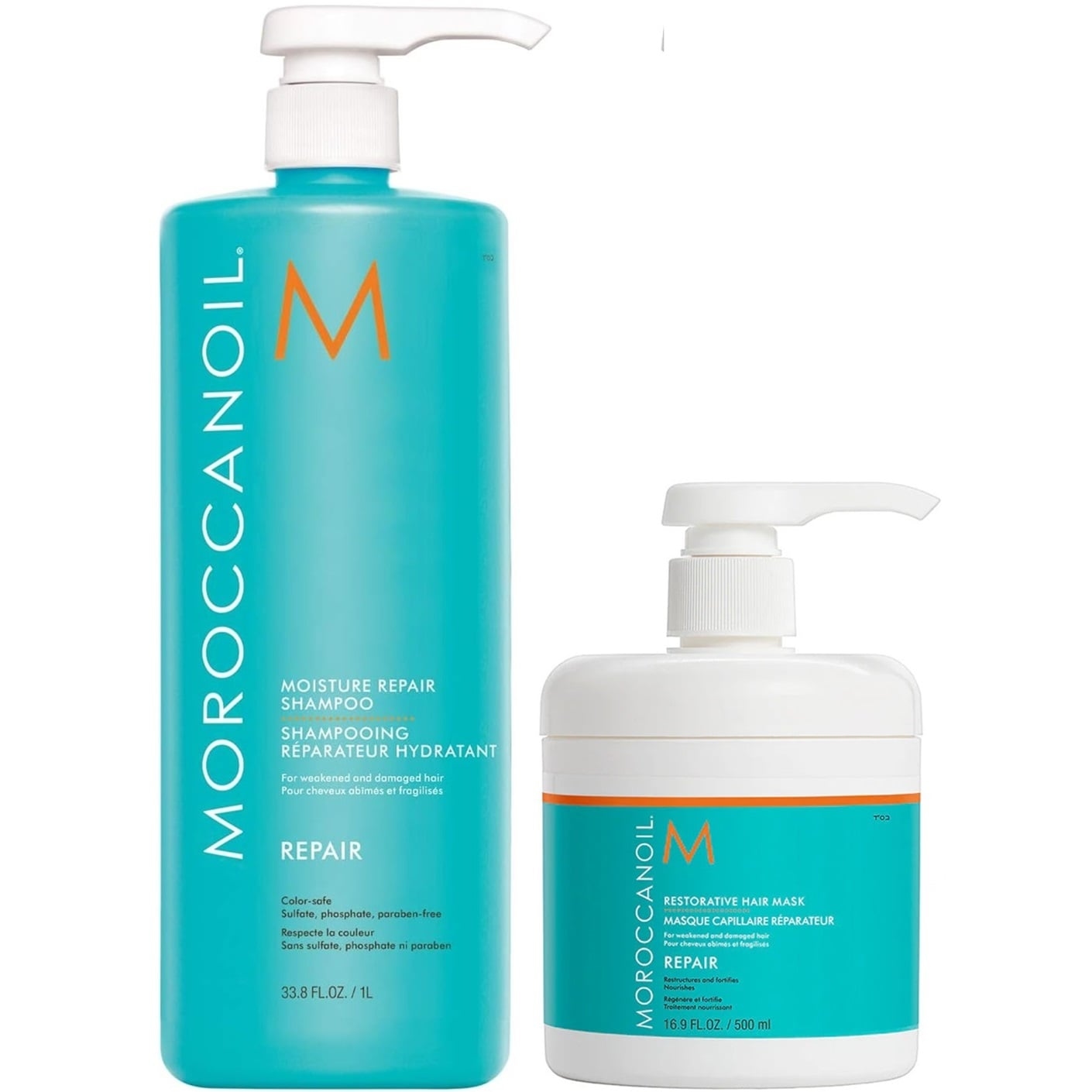 SHAMPOO MOROCCANOIL 1000ML REPARADOR + MASCARILLA REPAIR
