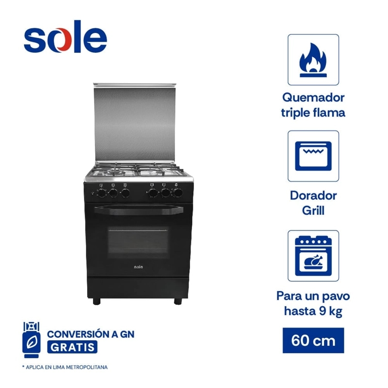COCINA DE PIE GLP SOLE 4 QUEMADORES COSOL039