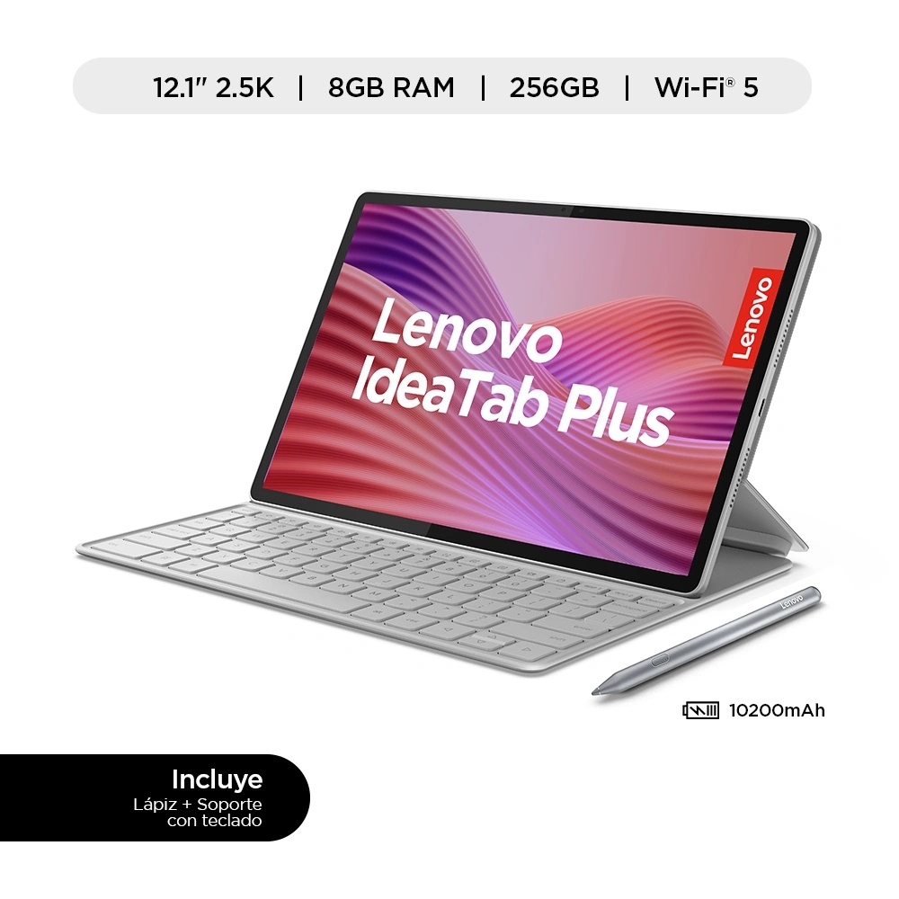 TABLET LENOVO IDEA TAB PLUS MEDIATEK DIMENSITY 6400 8GB RAM 256GB 12.1" 2.5K 90HZ