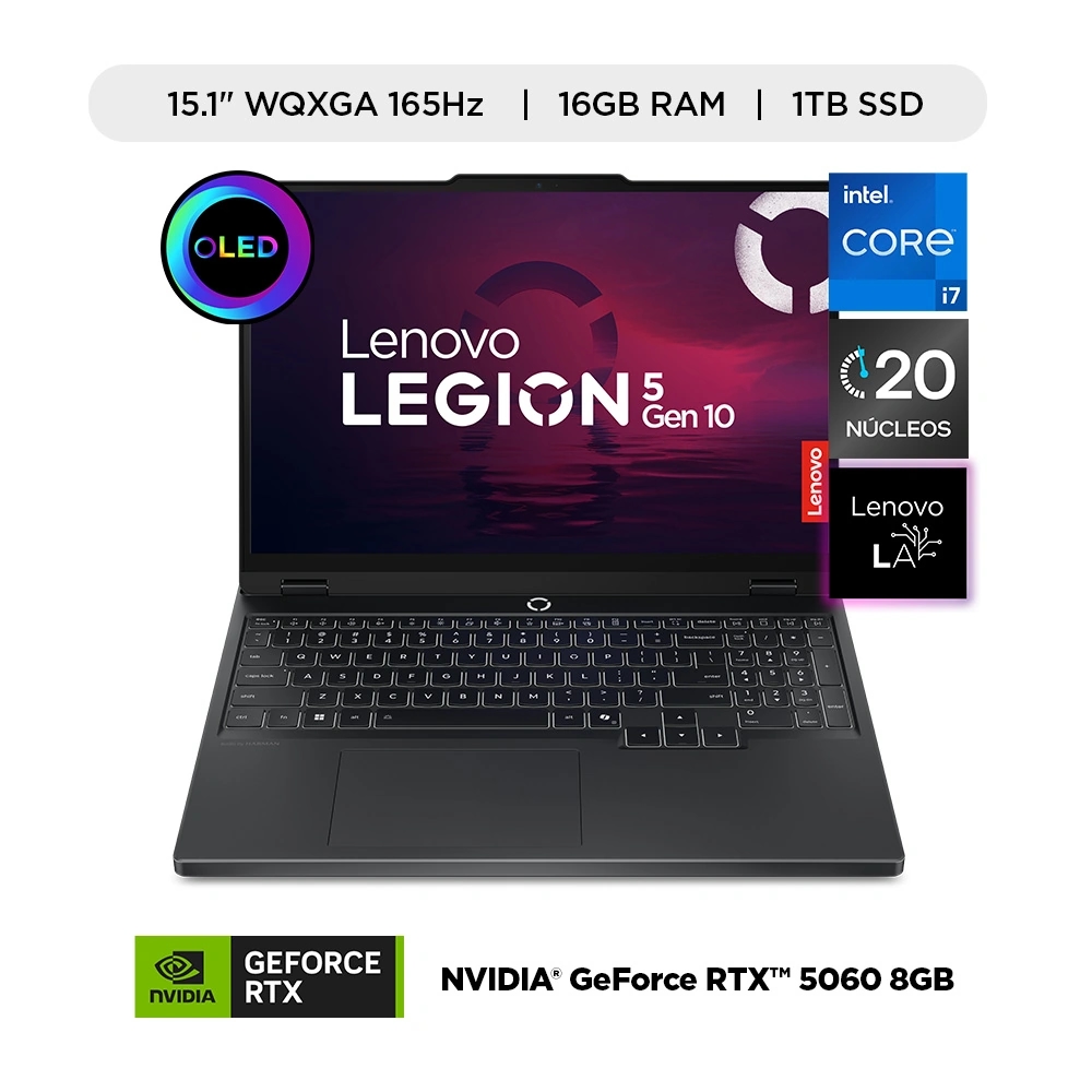 LAPTOP LENOVO LEGION 5I INTEL CORE I7 16GB 1TB SSD RTX5060