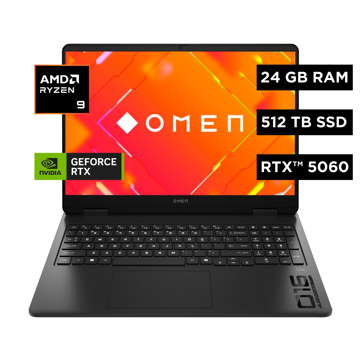 LAPTOP HP GAMING OMEN 16-AP0013LA AMD RYZEN 9 24GB RAM 512GB SSD 16”