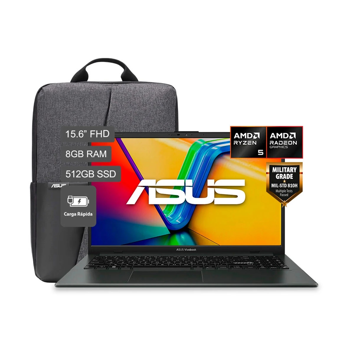 LAPTOP ASUS E1504FA-BQ2933W AMD RYZEN 5 8GB RAM 512GB SSD 15.6”