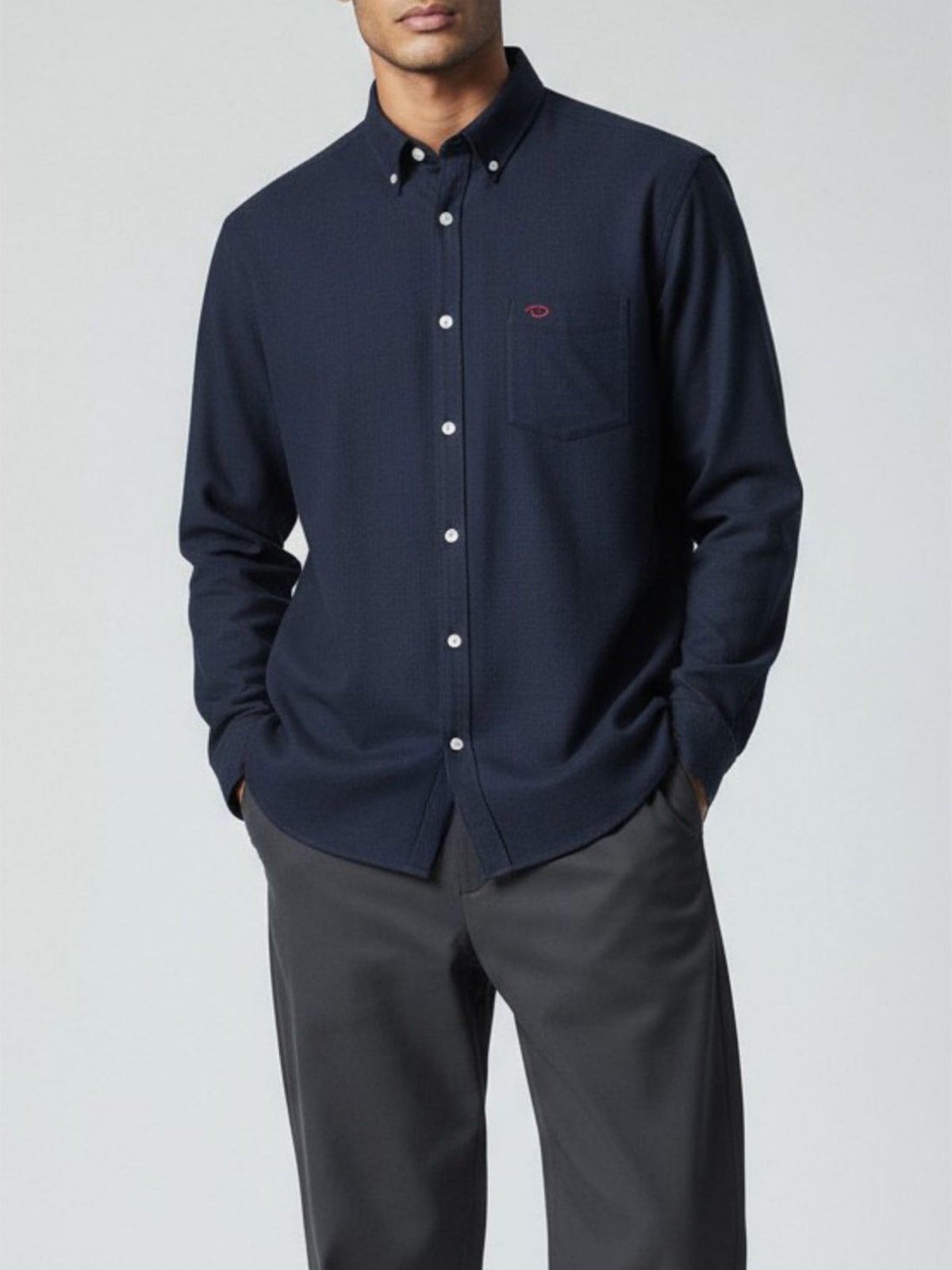 CAMISA MANGA LARGA HOMBRE OSCAR DE LA RENTA CASUAL DENIM B24WVN504