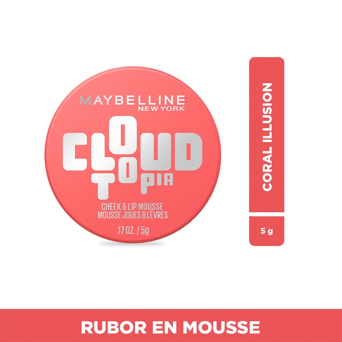 RUBOR MOUSSE MAYBELLINE CLOUDTOPIA CORAL ILLUSION