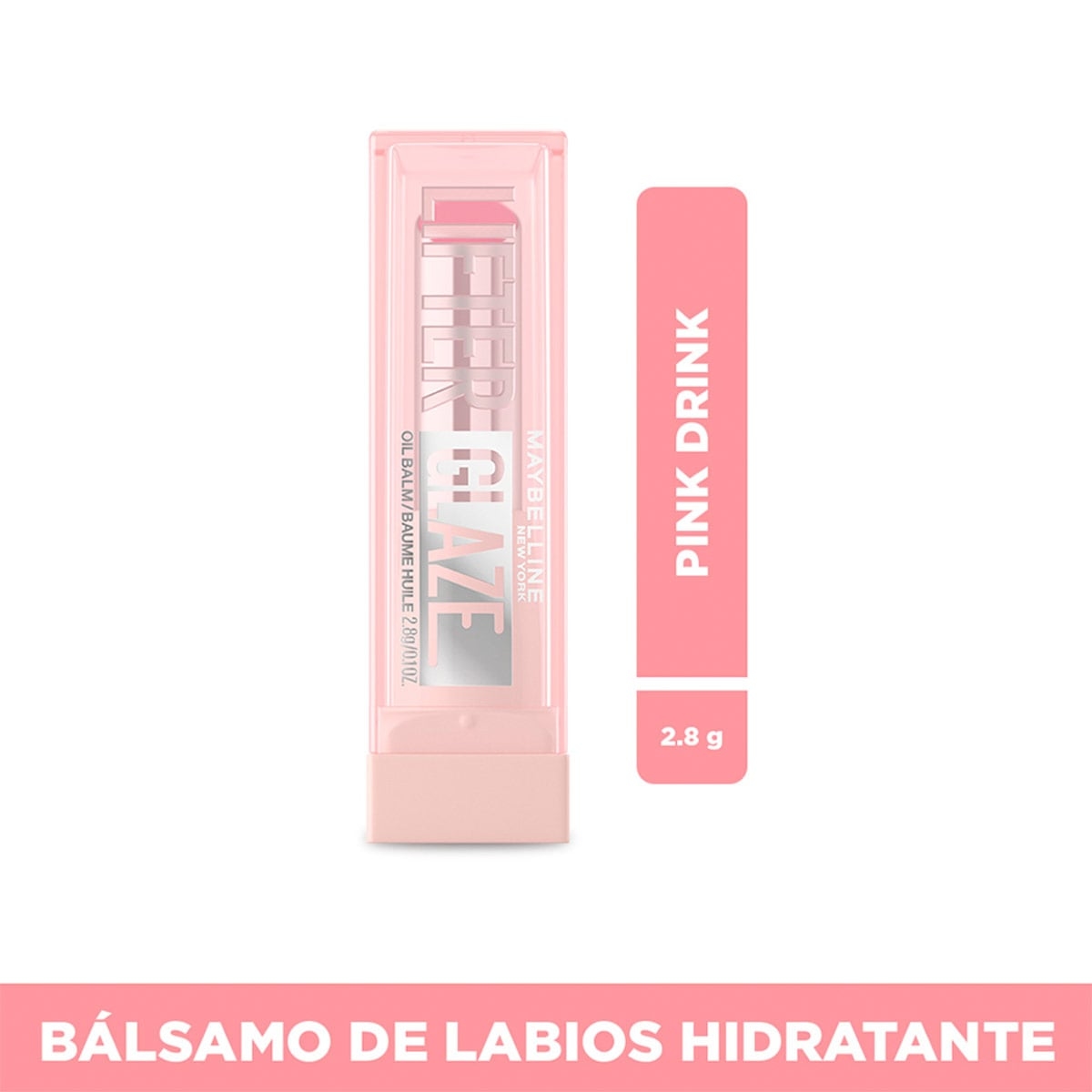 BÁLSAMO LABIAL MAYBELLINE LIFTER GLAZE PINK DRIP