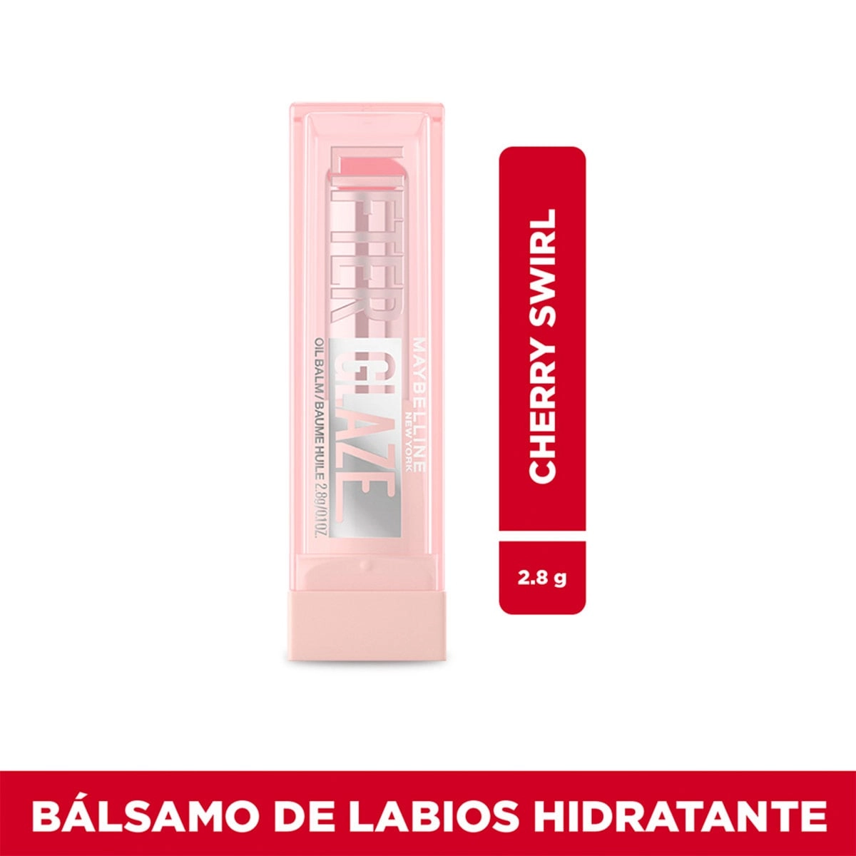 BÁLSAMO LABIAL MAYBELLINE LIFTER GLAZE CHERRY SWIRL