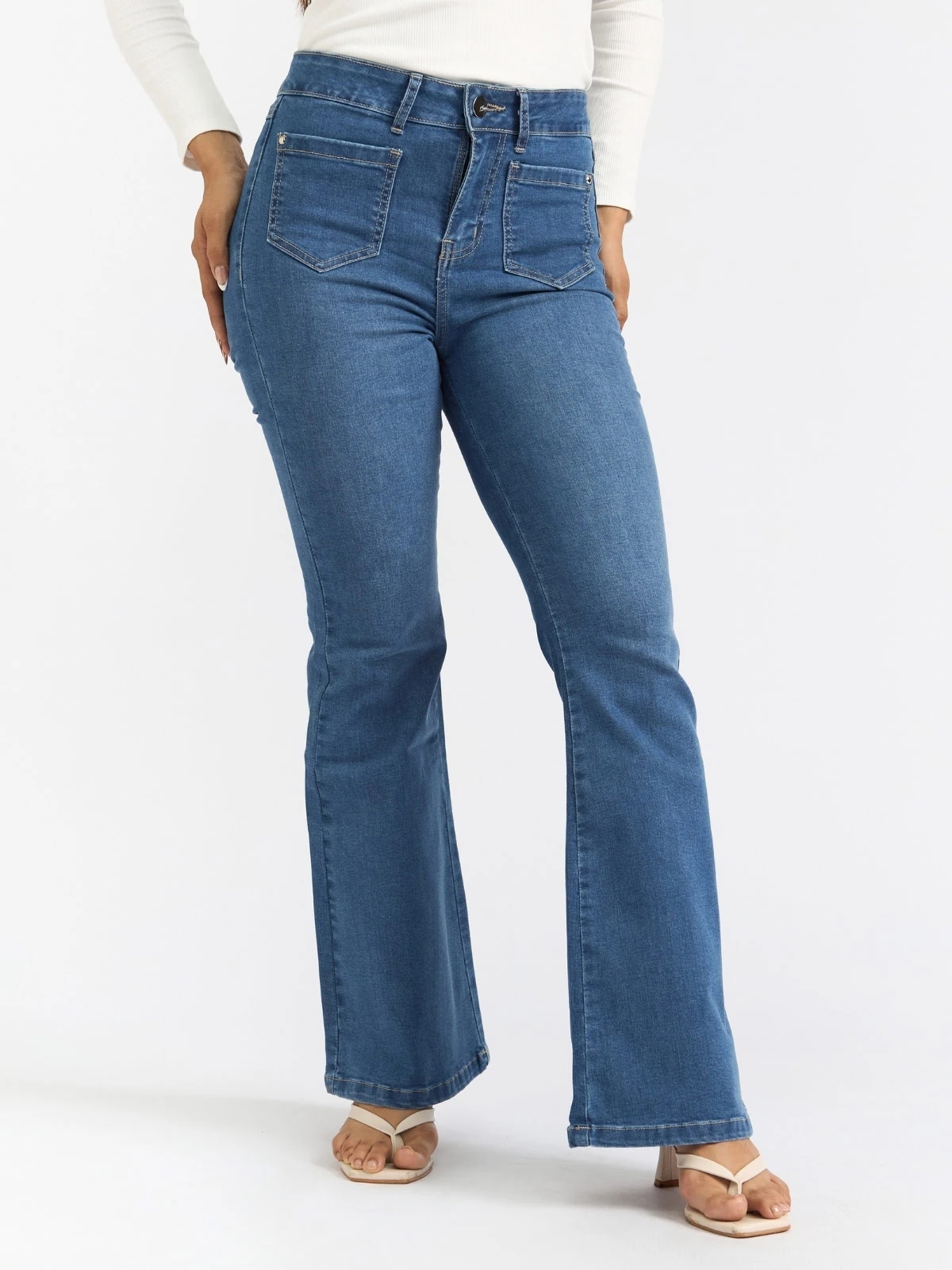 JEANS FLARE MUJER PARADA 111 JANDI