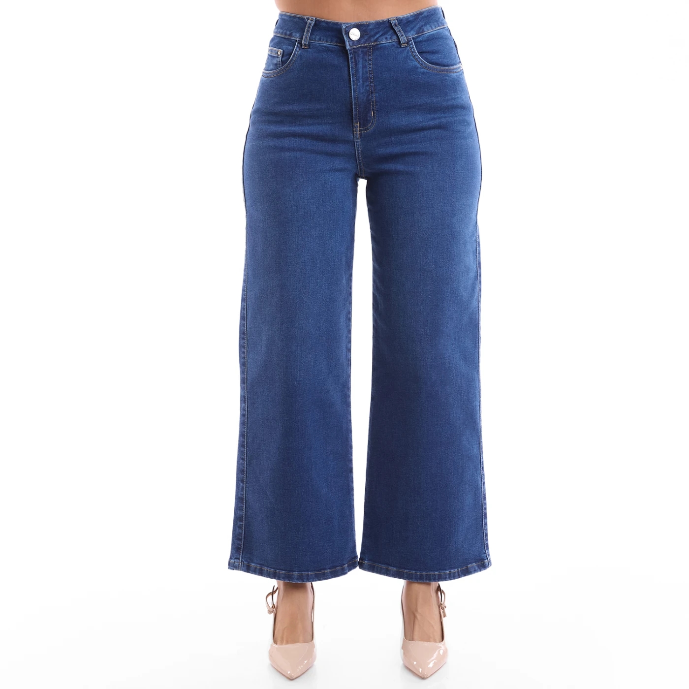 JEAN STRAIGHT CROPPED MUJER METAL JEANS BELGICA