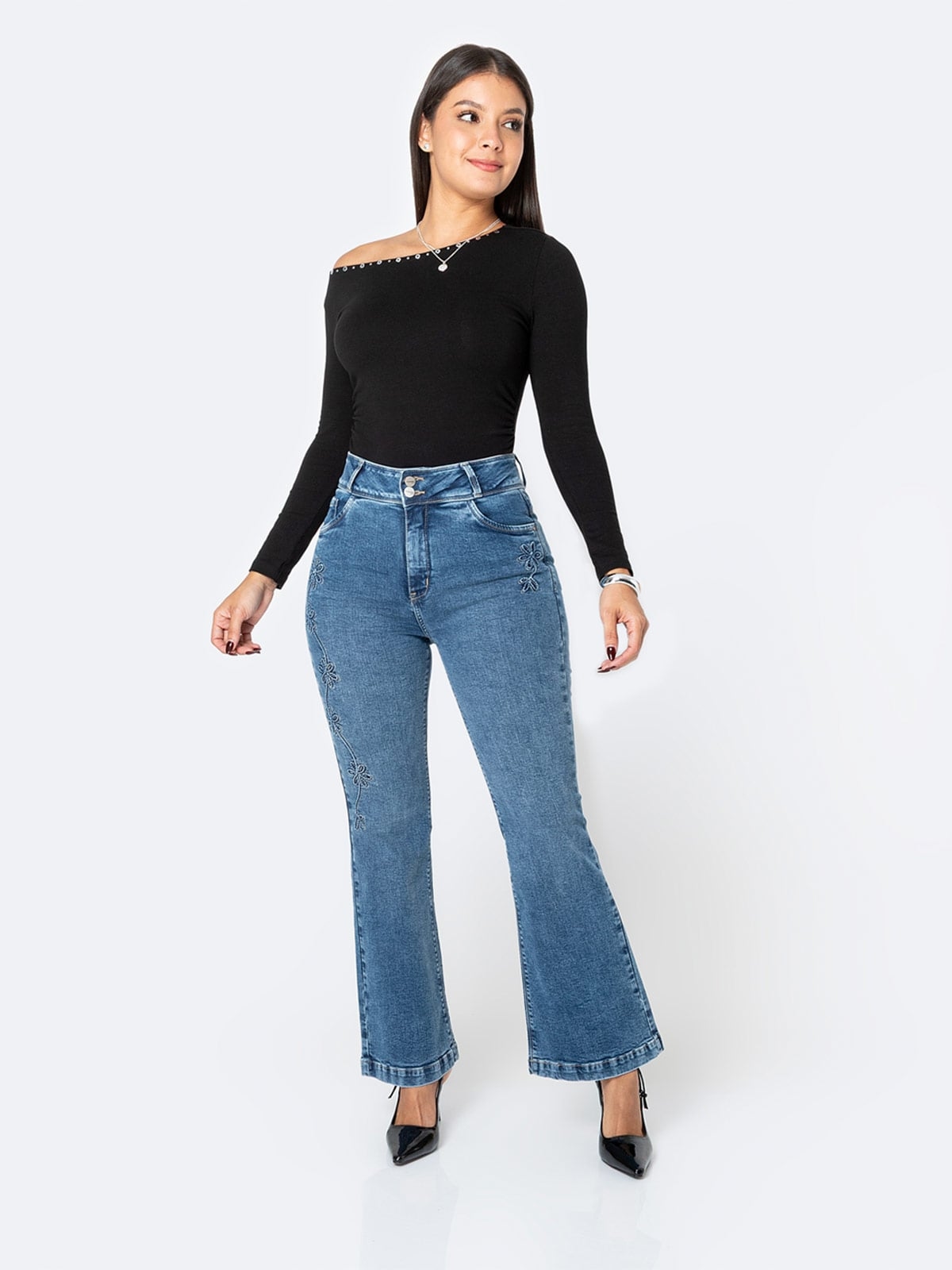 JEANS FLARE MUJER PIONIER