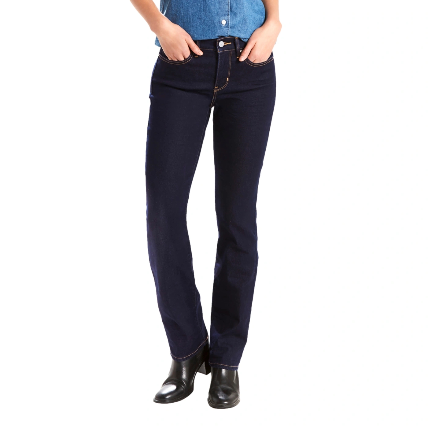 JEAN STRAIGHT FIT MUJER LEVI'S 314 SHAPING DARKEST SKY