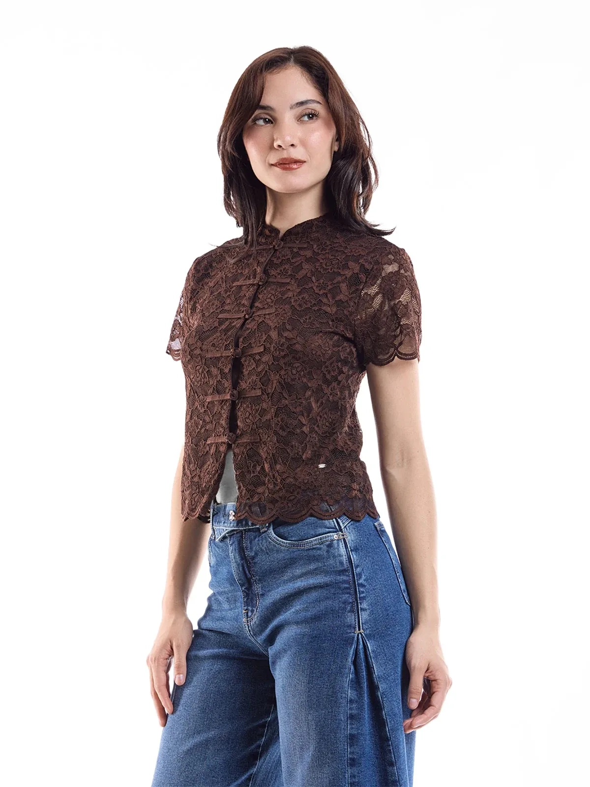 POLO ENCAJE MUJER METAL JEANS MULAN