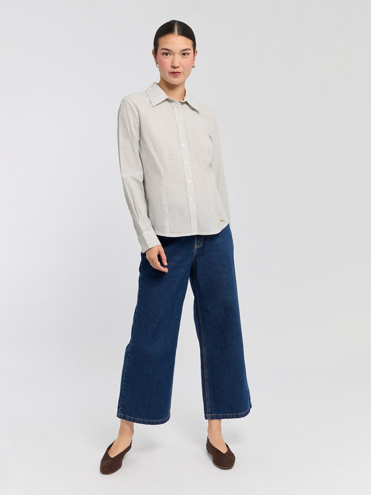 JEANS ALGODÓN CULOTTE MUJER MENTHA Y CHOCOLATE