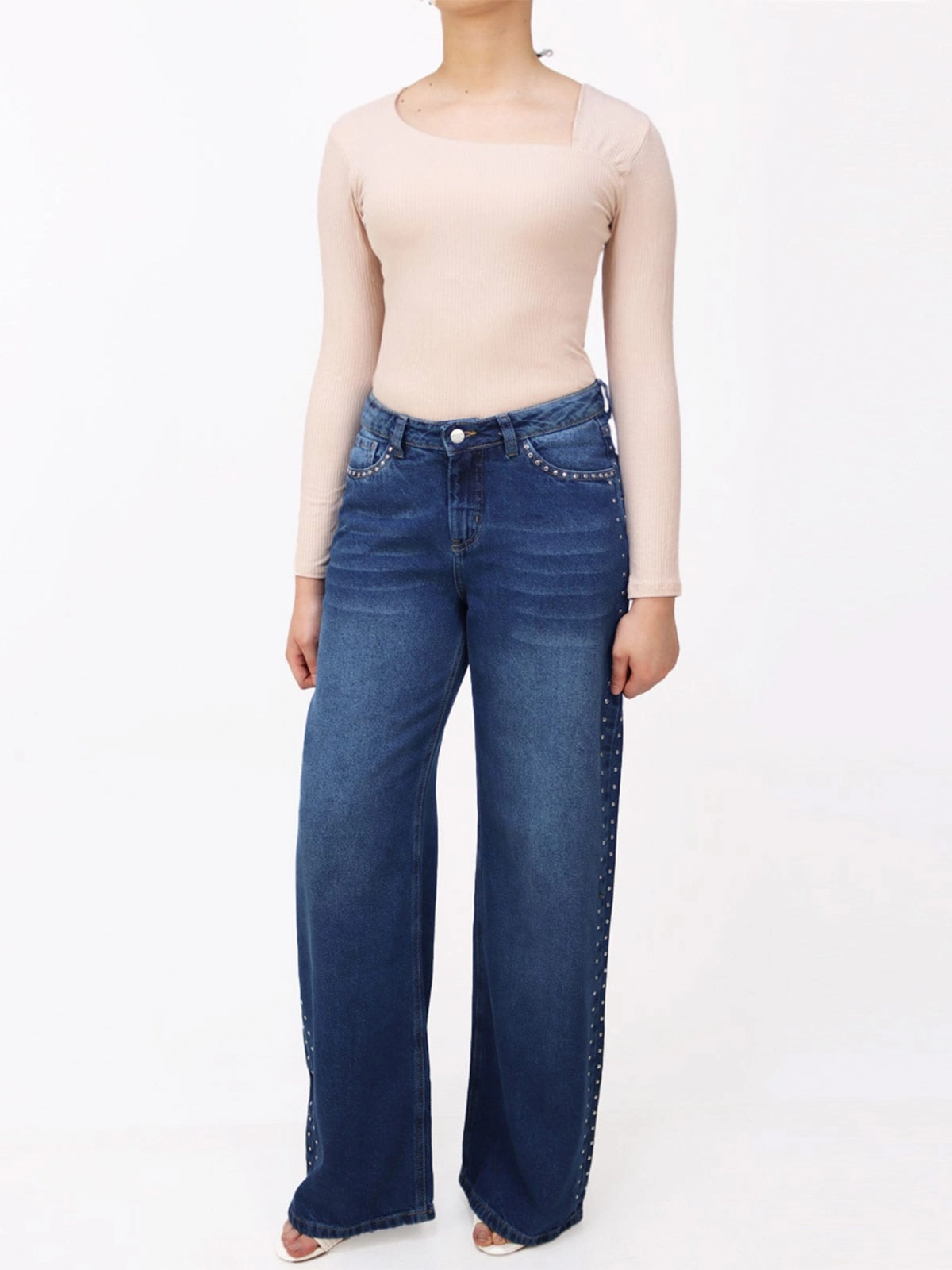 JEAN BAGGY MUJER KAYRA POBLET PERFECT FIT TACHAS TM