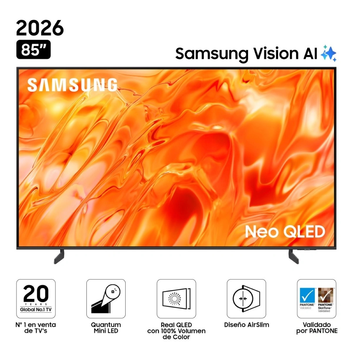 TELEVISOR SMART TV SAMSUNG 4K ACTIVE HDR 85” QN85QN70HAGXPE
