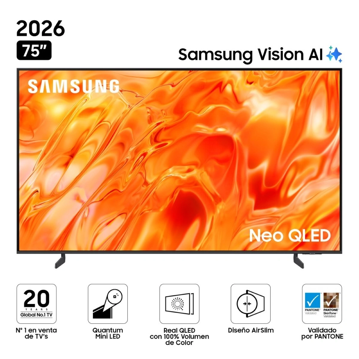 TELEVISOR SMART TV SAMSUNG 4K ACTIVE HDR 75” QN75QN70HAGXPE