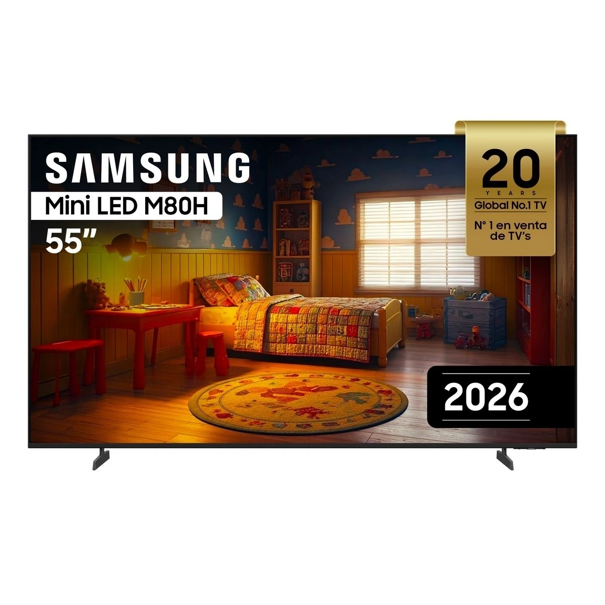 TELEVISOR SAMSUNG 55" MINI LED VISION AI UN55M80HAGXPE SMART TV 2026