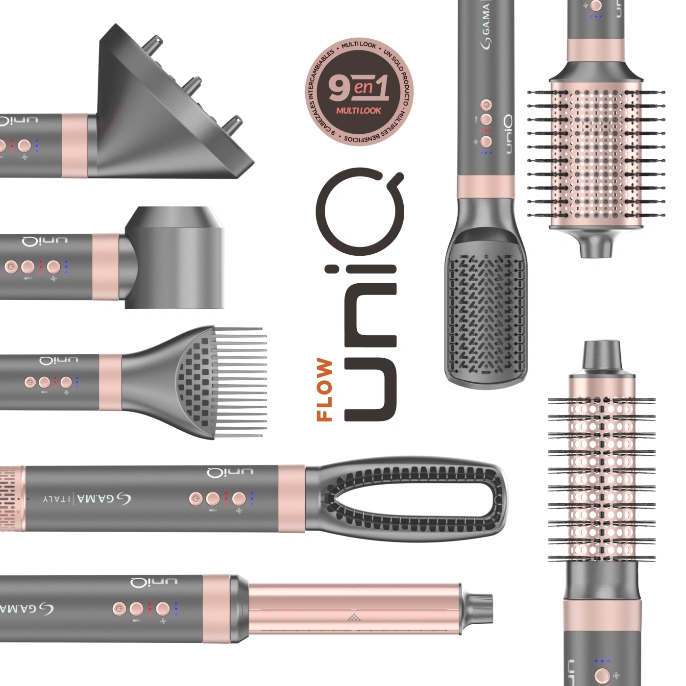 CEPILLO MULTISTYLER GAMA UNIQ FLOW 9 EN 1