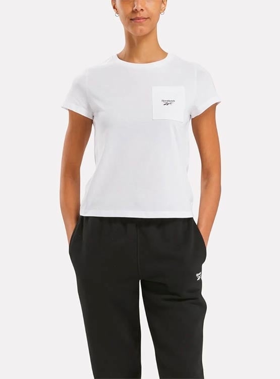 POLO MUJER REEBOK IDENTITY SMALL LOGO TEE ALGODÓN BLANCO