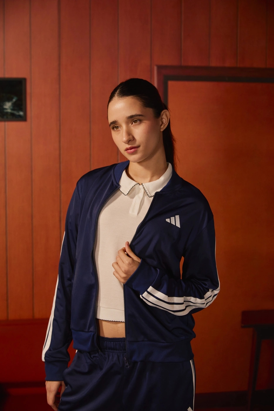 BUZO CONJUNTO MUJER ADIDAS DEPORTIVO ESSENTIALS FEEL COZY AZUL